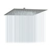Lordear 16 Inch Shower Head Rainfall Solid Square Ultra Thin