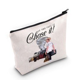 TOBGBE Classic Lines Quote Movie Cosmetic Bag With Zipper For Adventure Movie Fans Movie Role Fan Gift American Movie Lovers (Chase It)