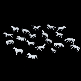 Gutshof miniaturen H0 Horse Model Building Animals Scale 1:87 Farm Figures Accessories HO Pack of 20