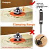 Mesee 1/4 Inch Shank Top & Bottom Bearing Flush Trim