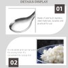 3pcs Stainless Steel Rice Paddle Spoon Rice Scooper Metal Serving