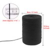 Tenn Well Black Jute Twine, 656 Feet 2mm Jute Rope