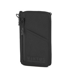 VIKTOS Upscale Travel Wallet | Durable Weather-Resistant Compact Lightweight Tactical Everyday Carry Outdoor Storage Accessory Reinforced with a Carbon Fiber Chassis | 7.5" H x 4.5" W x 1" D, Black