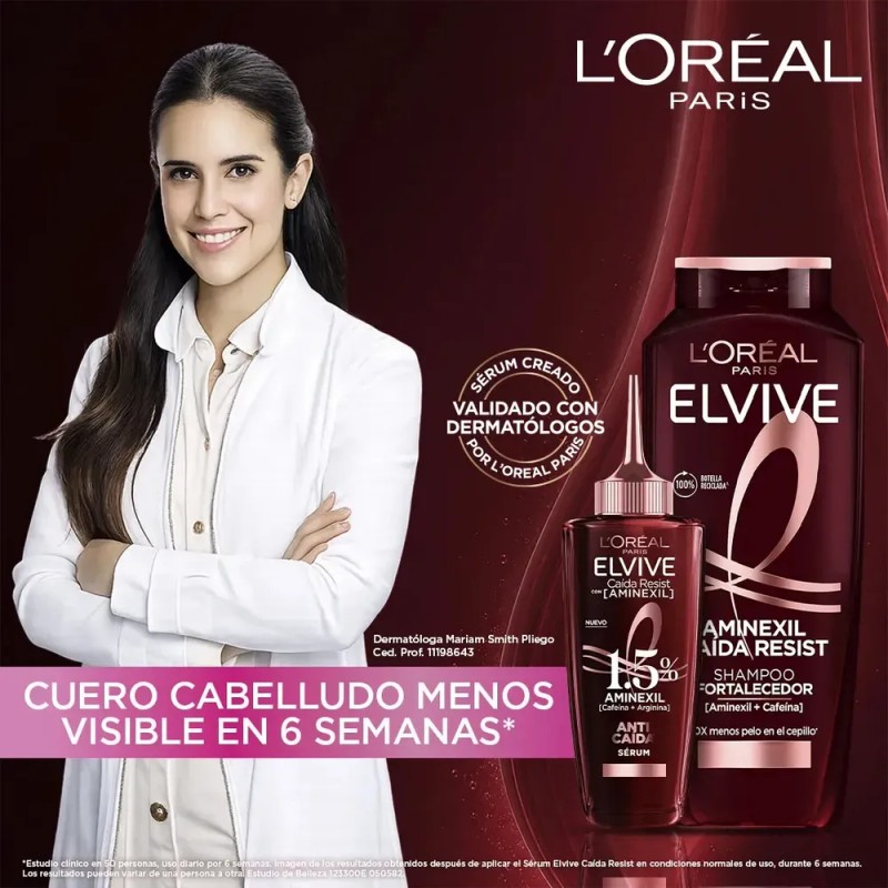 L'Oréal Paris - Shampoo Elvive L'Oreal Paris Antifall, con Aminexil