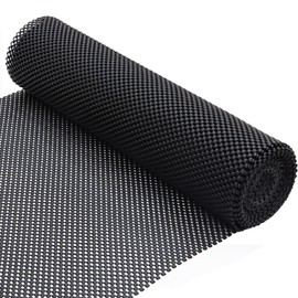 Multipurpose Non Slip Mat - Anti Slip Rug Underlay, Rug Gripper Non Slip Matting, Black PVC Rug Pads Carpet Gripper Underlay for Home, Office, Cars, Kitchen Drawer Liners,Laminate Hard Floors 30X150CM