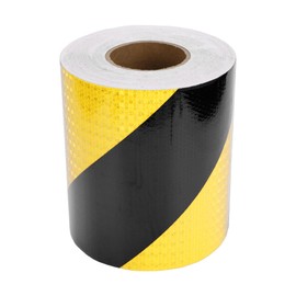 HOPESPANNER Universal 164.04ft x 7.87" Air-Release Adhesive Pinstripe Tape Automotive Pinstriping Tape PVC Yellow,Black