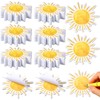 Eersida 24pcs Bohemian Sun Sticky Notes Self Adhesive First Trip