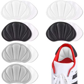 BDEPSTR 6 Pairs of Invisible Heel Pads to Prevent Slips & Blisters, Heel Protection, Heel Cushion, Gel Non-Slip Insoles for Too Large Shoes & Boots, Shoe Filler, Heel Protector Pads Against Blisters-G