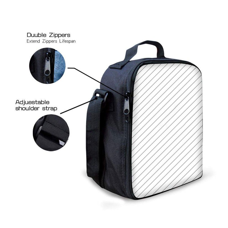 JIMOWANG Galaxy Wolf Insulated Lunch Bag with Shoulder Strap and