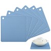 Trivets for Hot Dishes, Hot Pads for Kitchen, Blue Silicone