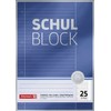 Brunnen Premium School Notepad (A4, 50 Sheets, Ruled, with Margin,