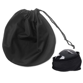 Samcos Helmet Case, Drawstring Type, Protective Bag, Black, Flexible, Lightweight, Helmet Storage Bag, Motorcycle, Helmet Case, Basketball, Soccer, Sports Bag, Multifunctional Storage, Eco Bag (1