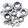 BESTYCHAO 180pcs Nylon Lock Nuts Stainless Steel Insert Hex Nut