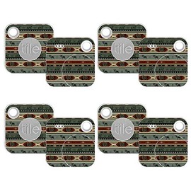 MightySkins Skin Compatible with Tile Mate w/Replaceable Battery (2018) - Cabin Stripes | Protective, Durable, and Unique Vinyl wrap Cover | Easy to Apply, Remove | Made in The USA