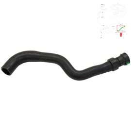 BIAREN Heater Water Hose Pipe for Ford Fiesta Mk5 Fusion 1.25 1.4 1.6 Mazda 2 2S6H18K579AB 1547685 DD106124X