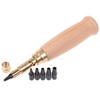 Manual Leather Puncher, Portable Leather Belt Punch Tool with 6