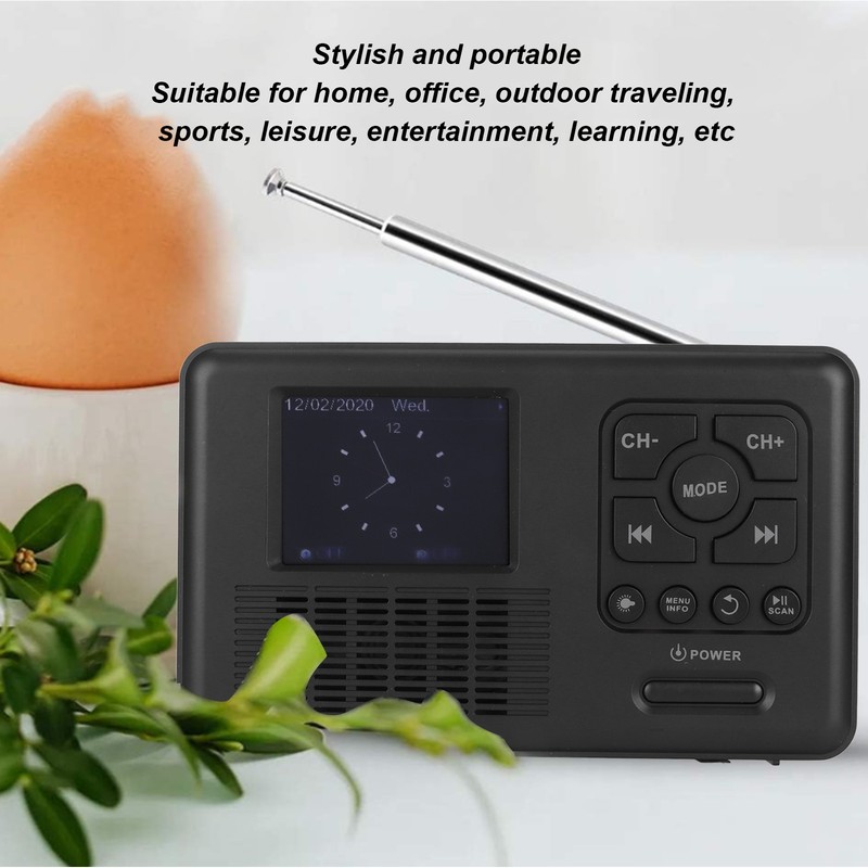 Solar Hand Crank Radio DAB FM Bluetooth 5.0 4 Ways
