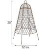 BestNest Set of Six Panacea 83280 Rustic Wire Garden Cloches,