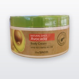 The Saem Natural Daily Avocado Body Cream 300ml 726434 / 더샘 내추럴 데일리 아보카도 바디 크림 300ml 726434