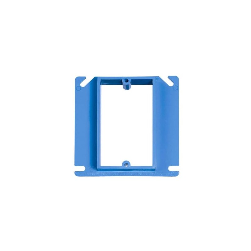Carlon A411 Outlet Box Cover, Square, Raised, 1 Gang, 4-Inch,