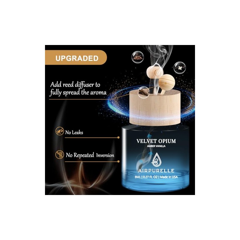 AirPurelle Amber Vanilla Car Air Fresheners - 2 Pack