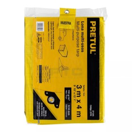 Pretul LP-34A Tarpaulin 3 x 4 m, yellow