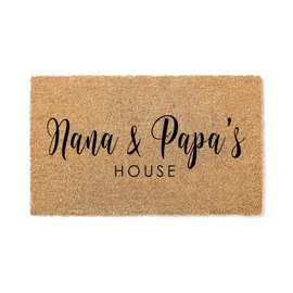 WoodByStu Door Mat, Grandpa, for Grandparents, Grandparent's Day Gift, Grandma, Granny, Housewarming, Coir, Nana and Papa's House, Welcome Mat, Nanny, Closing Gift, Nana, House Warming 1430