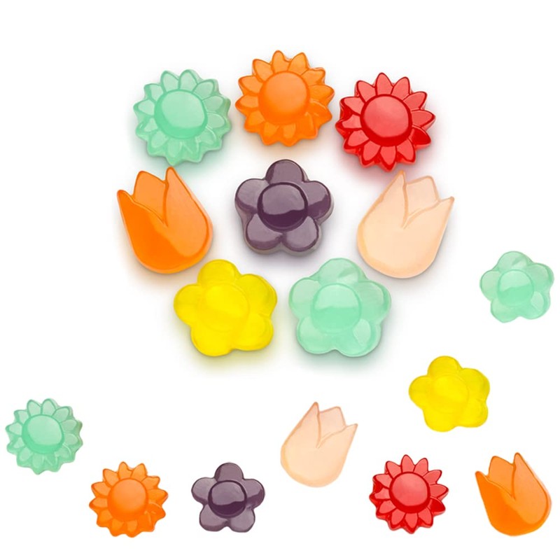 Fruidles Awesome Blossoms Gummi Candy, Assorted Fruit Flavors Gummies, Allergy