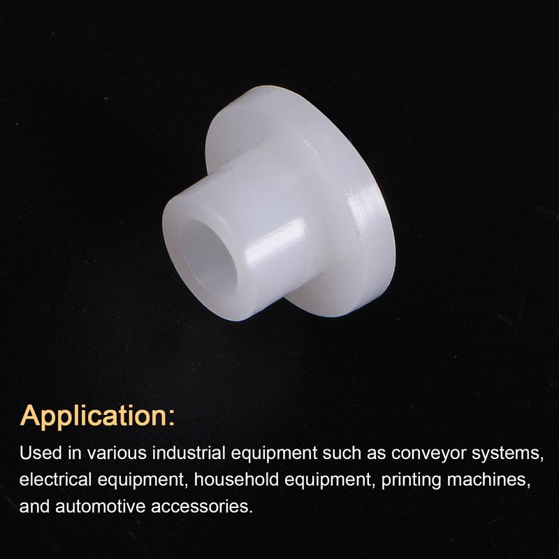 sourcing map 24pcs Flanged Sleeve Bearings Plastic Bushings ID 4.2mm