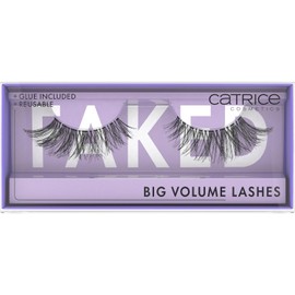 Catrice Faked Big Volume Lashes, False Eyelashes, Black, Long-Lasting, False Eyelash Effect, No Microplastic Particles, Nanoparticles Free, No Perfume, Oil-Free, Pack of 1 (1 Pair)