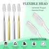 Remerry 100 Pack Individually Wrapped Disposable Toothbrushes Bulk Travel Too...