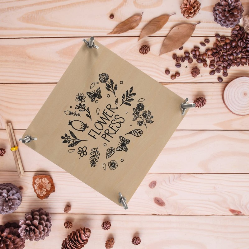 COHEALI Flower Press Kit, Wood Leaf Plant Press Kit Dried