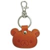Ushikubo Kogeisha Rilakkuma Leather Key Chain Face Rilakkuma RK-012