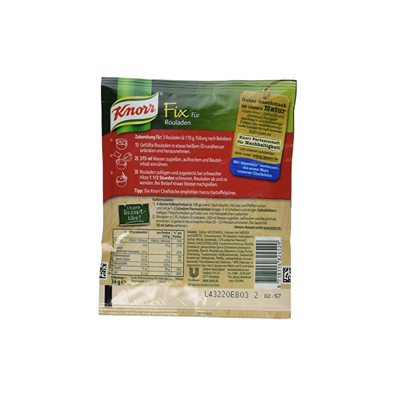 Knorr Fix rouladen (Rouladen) (Pack of 4)