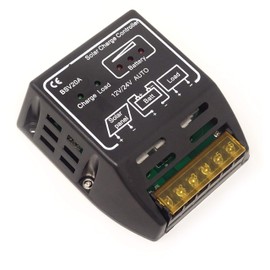 yueton® Solar Panel Charge Controller 20a 12v/24v Solar Panel Regulator Adapter Charge Controller for Street Lamp Base Station