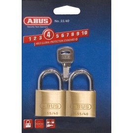ABUS 5540TC Vorhangschloss, 2er Set, 40mm