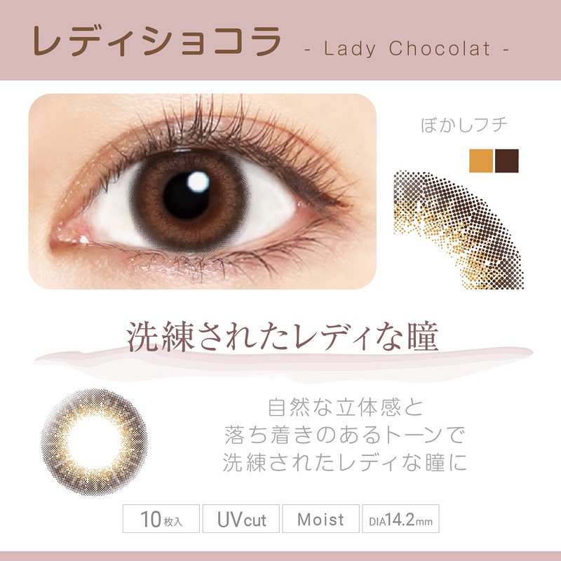 Viewm ビュームワンデー10枚入 【レディショコラ】 -3.50