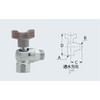 Kakudai Angle Ball Stop Valve with Check Valve 653-900-20