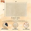 LuxUrux Bath Mat-Extra-Soft Plush Bath Shower Bathroom Rug, 1'' Chenille