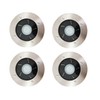 FORCETEK 4-Pack Solar Power Outdoor Stainless Steel 4 LED Step/Deck