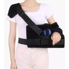 자세 깁스 교정기 암나시 지지대 골절 허리 통증 [버클 스타일 (왼쪽 어깨) 외전 45] Posture Correction Arm Sling Support for Fractures and Back Pain [Buckle Style (Left Shoulder) Abduction 45]
