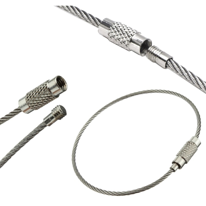 Lontenrea Flat Keyring Outer Diameter 0.6 inch (15 mm), 0.8