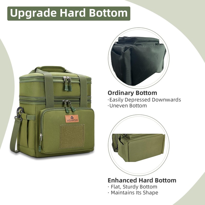 HSHRISH Lunch Box for Men, Large Expandable Tactical Lunch Bag,