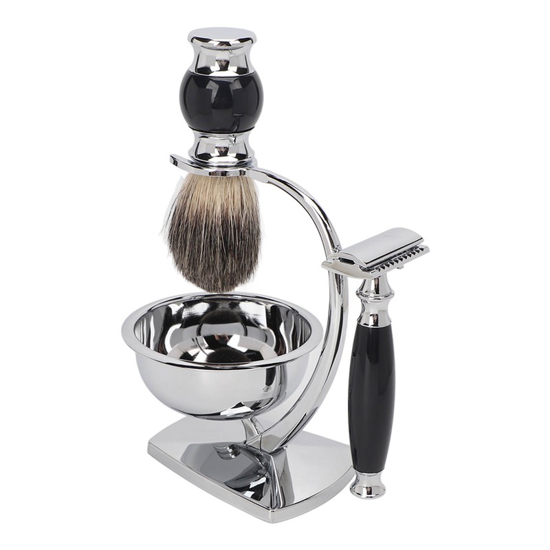 4 in 1 Soap Beard Brush Kits Brush Bowl Holder