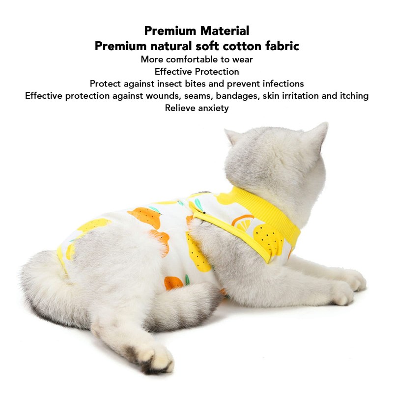 Traje de Cirugía para Gatos, para Aliviar la Ansiedad, Transpirable,