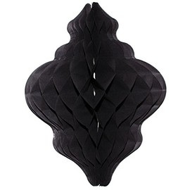 3-Pack 11 Inch Paper Lantern Decoration, Black