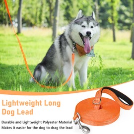X XBEN X XBEN Long Line Dog Lead, 3M 5M 10M 15M 20M 25M 30M Reflective & Lightweight Recall Training Lead for Dogs with Soft Padded Handle, Strong Extra Long Dog Lead Leash for Large Medium Small Puppy Dog