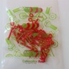 20 x Red Pan Head Screws Polypropylene (PP) Plastic Nuts