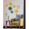 SEINHIJO Ceramic Flower Wall Decor 3D Wall Art Sculpture Home