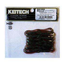 Keitech Mad Wag Mini 2.5 Inch Plum Green FLK